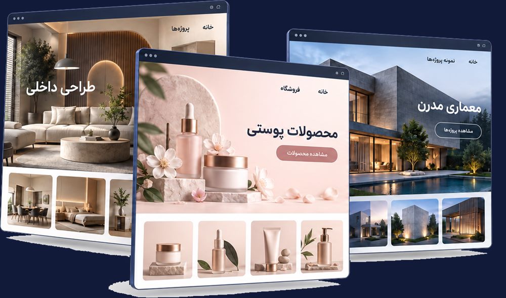 طراحی داخلی، محصولات پوستی و معماری